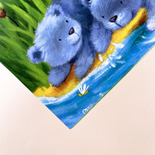 Потрогай и погладь. Кого любят медвежата? (книга с дефектом)