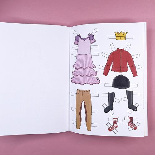 Конни и бумажные куклы для вырезания с раскраской