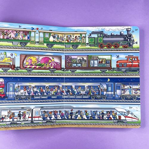 Поезда. Отправляемся в путешествие! Виммельбух