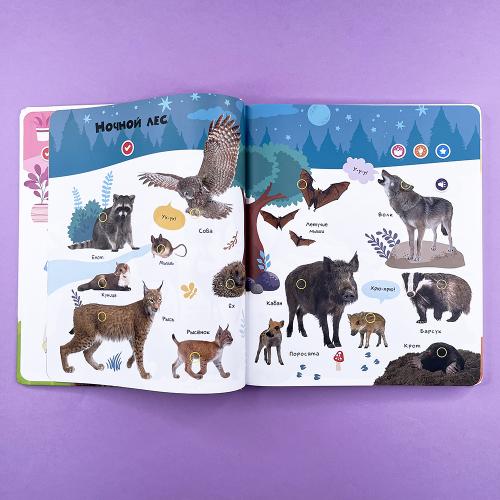 Животные. Большая говорящая книга для детей "Нажималка"